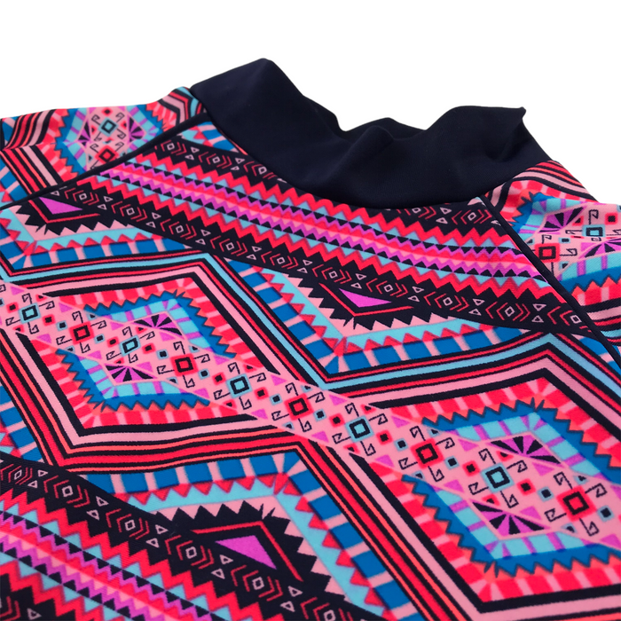 Matalan 4-5 years pink purple pattern swim top