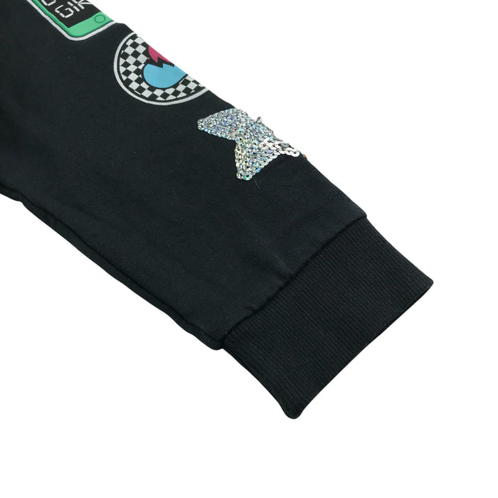 Matalan 5-6 years black sequin lol sweater
