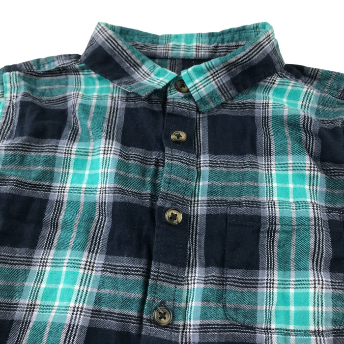 Matalan 5-6 years green checked cotton shirt