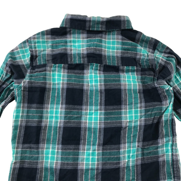 Matalan 5-6 years green checked cotton shirt