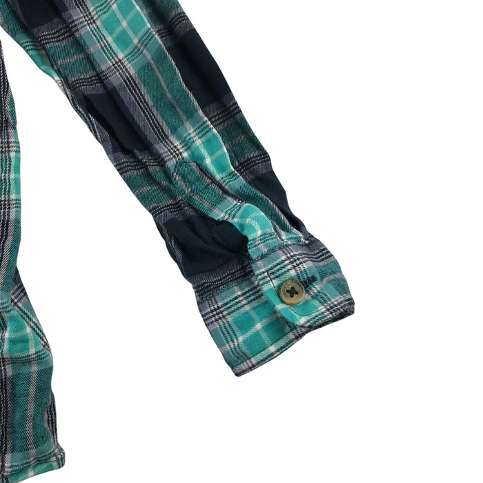 Matalan 5-6 years green checked cotton shirt