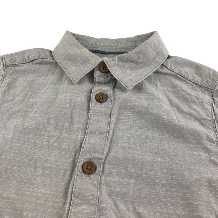 Matalan 5-6 years grey plain buttoned cotton shirt