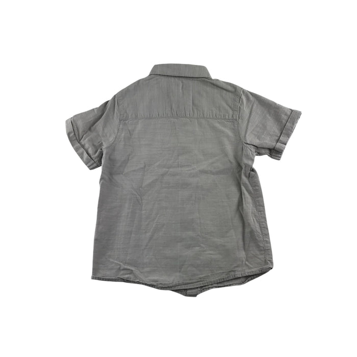 Matalan 5-6 years grey plain buttoned cotton shirt