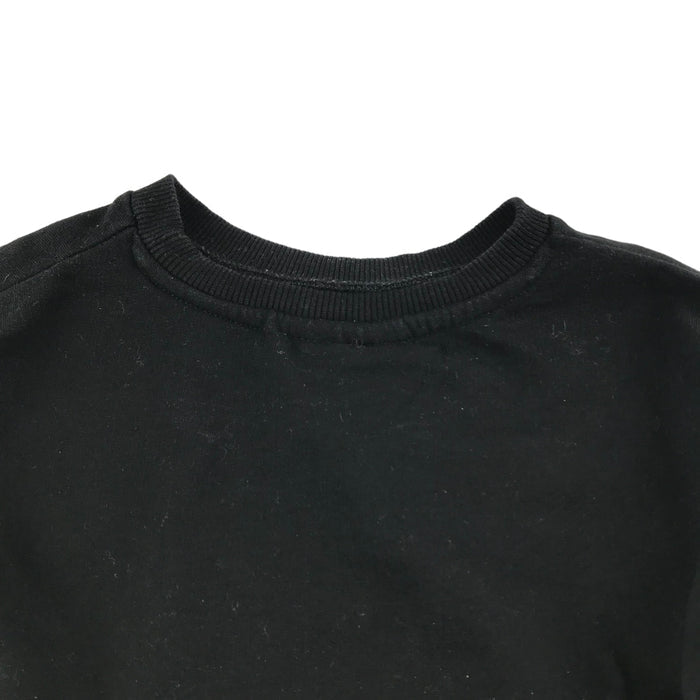 Matalan 5 years black love lol print frilled details cotton sweater
