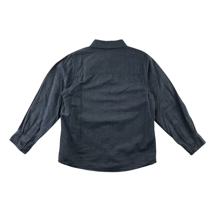Matalan 6-7 years blue plain buttoned shirt