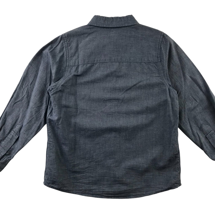 Matalan 6-7 years blue plain buttoned shirt