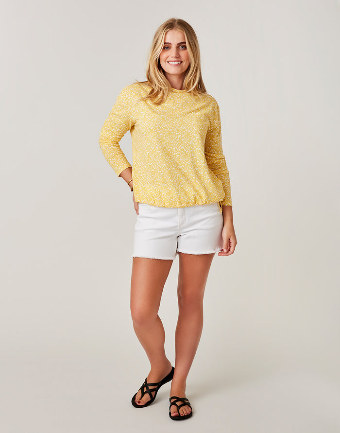 Maui Hi Rise 4" Short: White