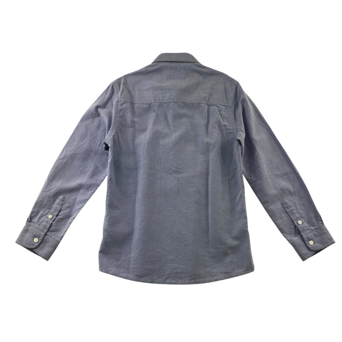 Mayoral 5-6 blue plain cotton shirt