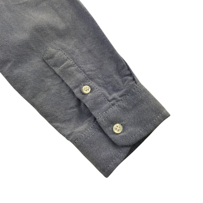 Mayoral 5-6 blue plain cotton shirt