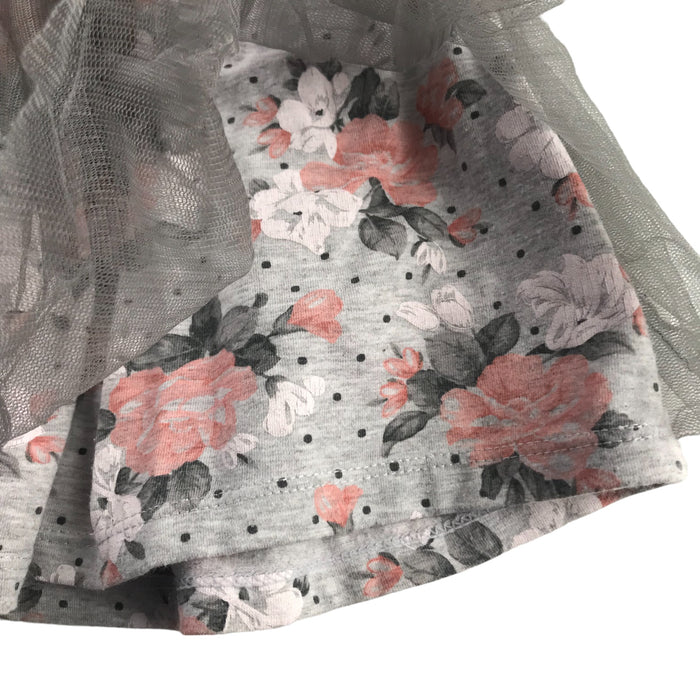 Mayoral Skirt Age 5 Grey Tulle Floral Print