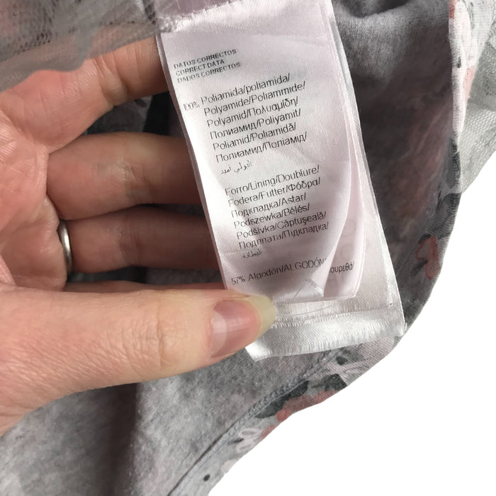 Mayoral Skirt Age 5 Grey Tulle Floral Print