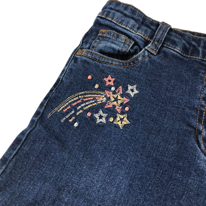 M&Co 11-12 years blue skinny stars  jeans