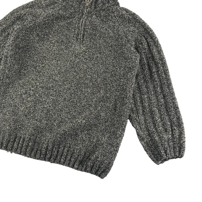 M&Co 7 years grey half-zip jumper
