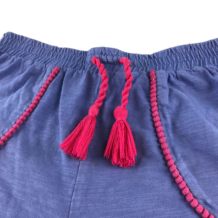 M&Co 8-9 years blue and pink light soft cotton shorts