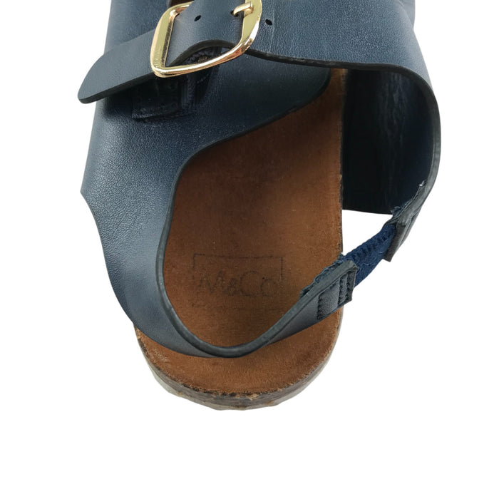 M&Co size UK 10 (jr) navy straps sandals
