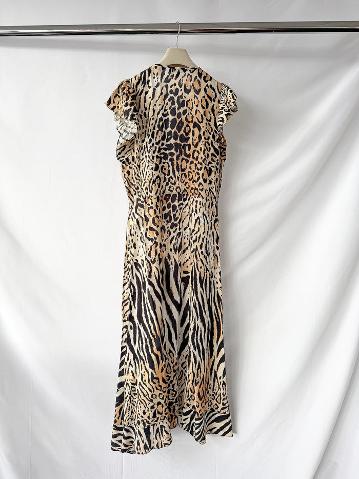 Melissa Odabash Brianna Leopard Print Kaftan Beach Cover-Up Open Robe