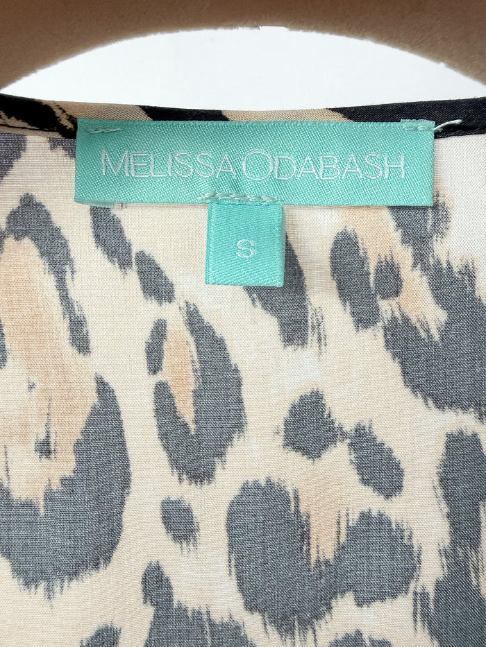 Melissa Odabash Brianna Leopard Print Kaftan Beach Cover-Up Open Robe