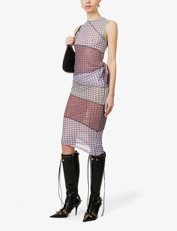MIAOU Sienna Bristol Plaid Tartan Check Purple Skirt - House Of Huntington