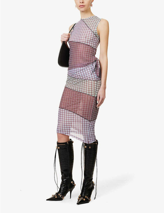 MIAOU Sienna Bristol Plaid Tartan Check Purple Skirt - House Of Huntington
