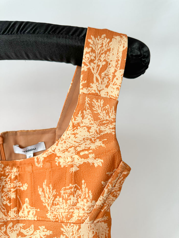 Miaou Vivi Clementine Print Mini Dress