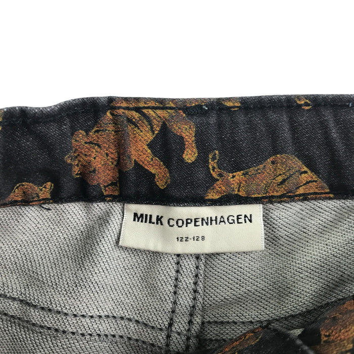 Milk Copenhagen 7-8 years grey with tiger print shorts