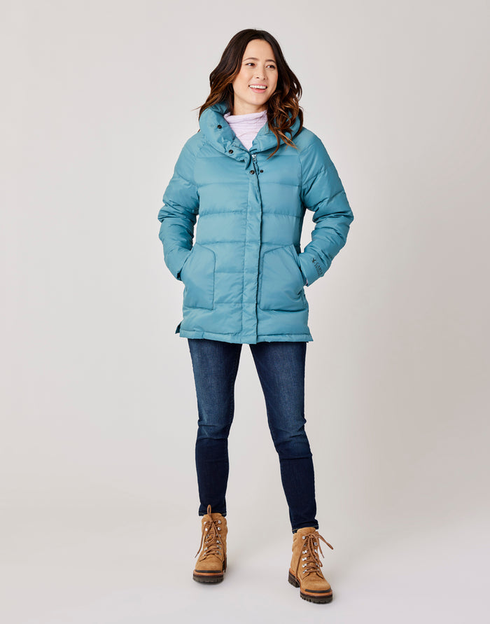 Minxy Down Jacket: Hydro - FINAL SALE