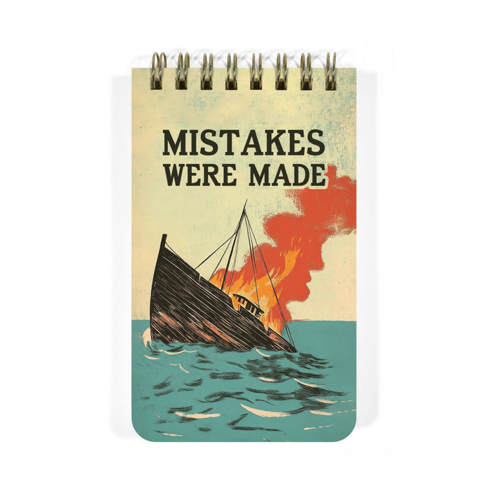 Mistakes Were Made Spiral Memo Notepad