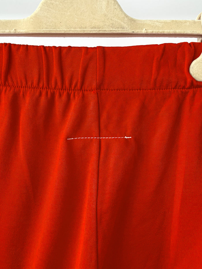 MM6 Maison Margiela Red Elastic Waist Straight Leg Trousers