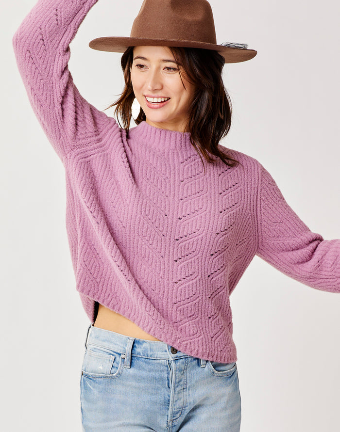 Monroe Sweater: Orchid - FINAL SALE