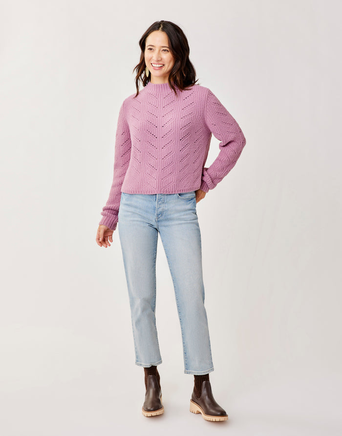 Monroe Sweater: Orchid - FINAL SALE