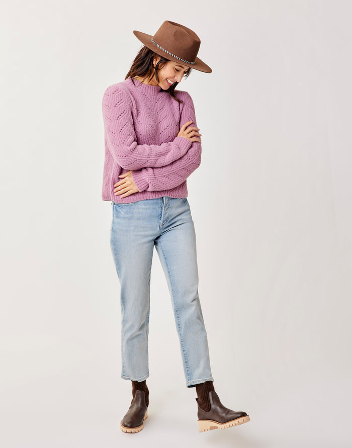 Monroe Sweater: Orchid - FINAL SALE