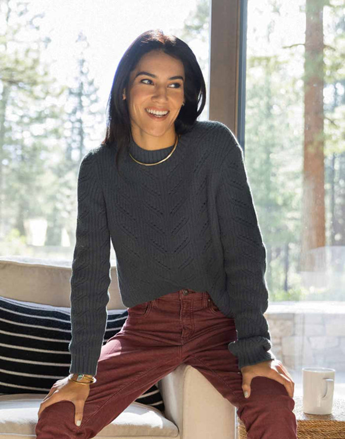 Monroe Sweater: Slate - FINAL SALE