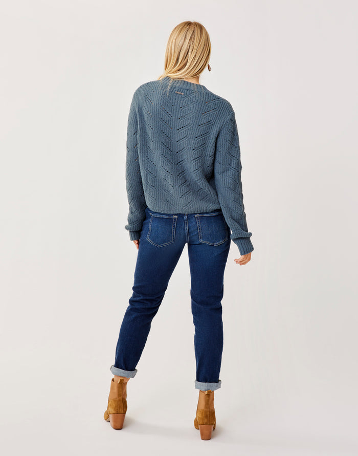 Monroe Sweater: Slate - FINAL SALE