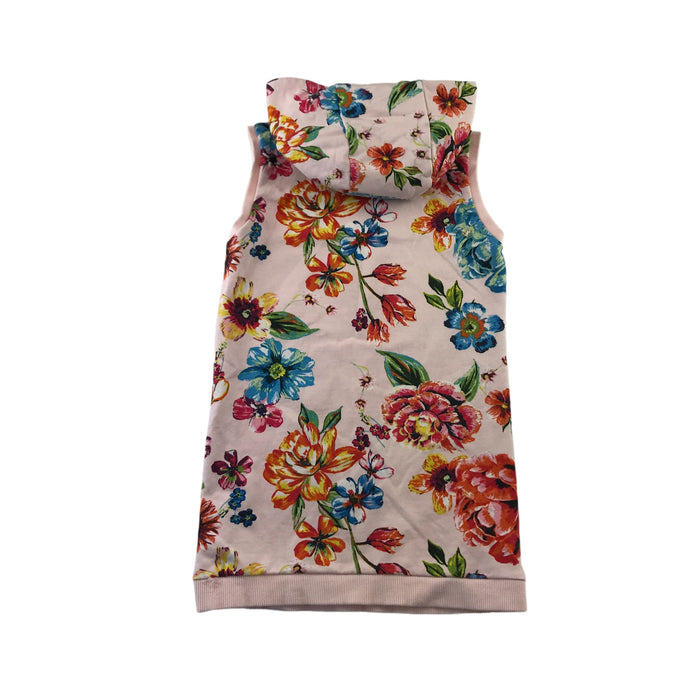 Monsoon 5-6 years light pink printed long hoodie