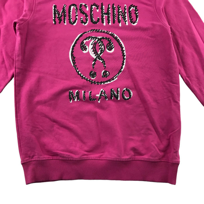 Moschino 12 years pink cotton blend sweater
