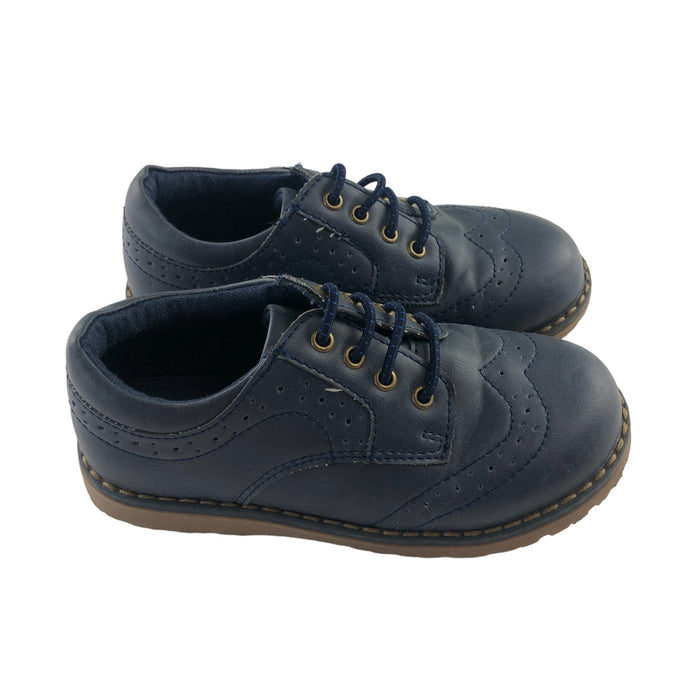 Mothercare size UK 11 (jr) blue slip on brogue Shoes
