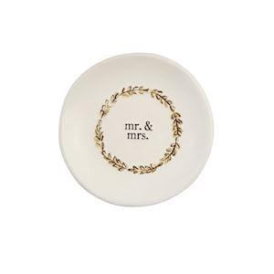 Mr & Mrs Wedding Ring Dish