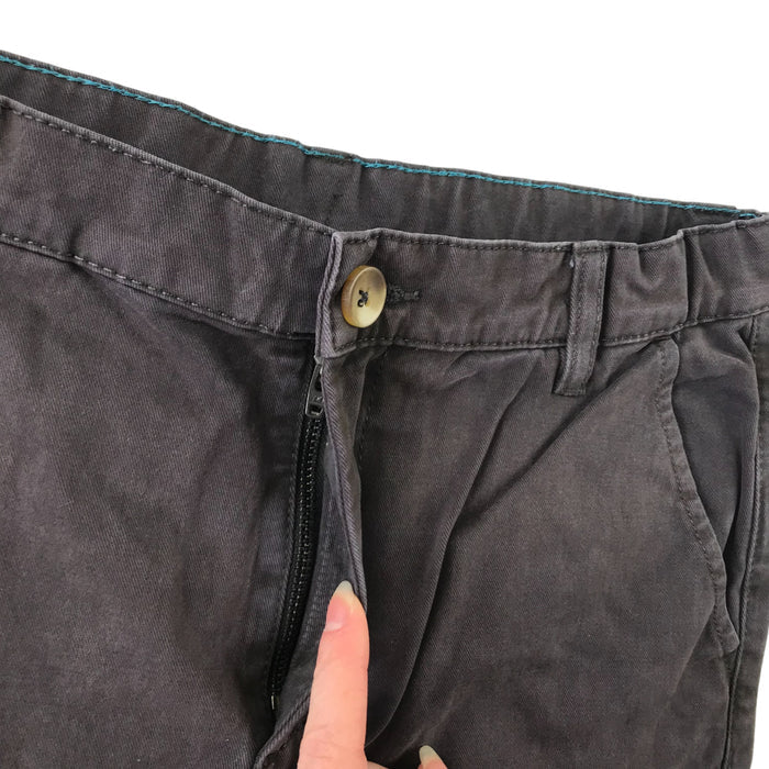 M&S 11 years grey plain chino style cotton shorts