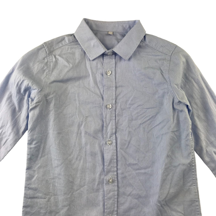 M&S 5-6 years light blue buttoned cotton shirt