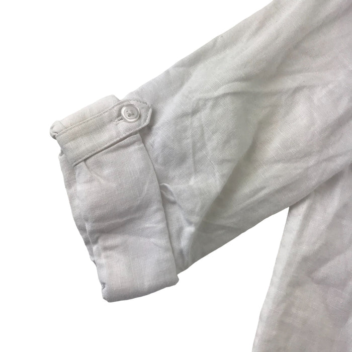 M&S 5-6 years white plain buttoned shirt