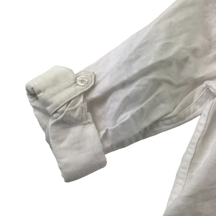 M&S 5-6 years white plain buttoned shirt