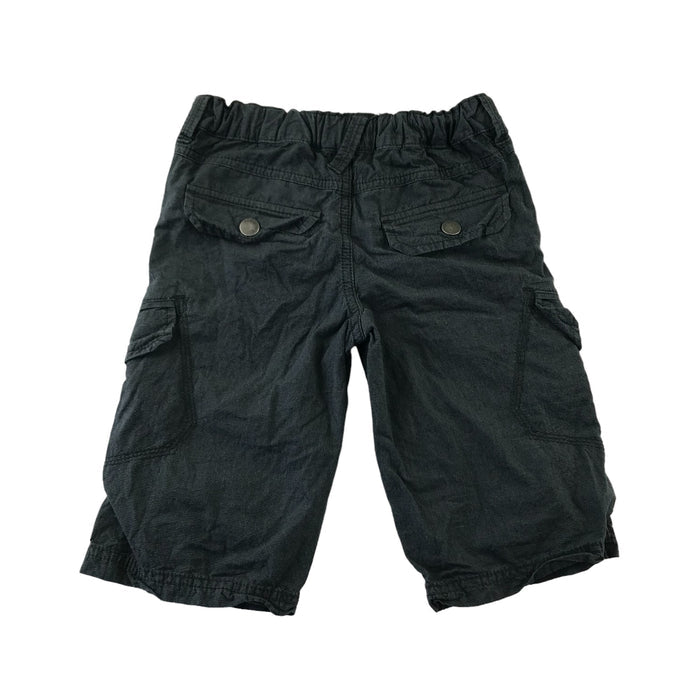 M&S 5 years grey plain cargo style cotton shorts