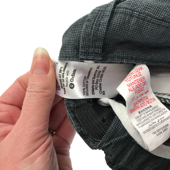 M&S 5 years grey plain cargo style cotton shorts