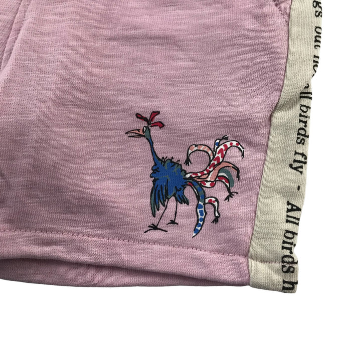 M&S 5 years light pink animals jersey cotton shorts