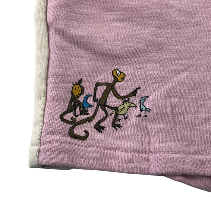 M&S 5 years light pink animals jersey cotton shorts