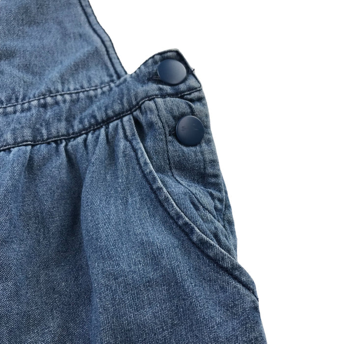 M&S 6-7 years blue denim dungaree