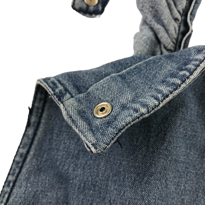 M&S 6-7 years blue denim dungaree