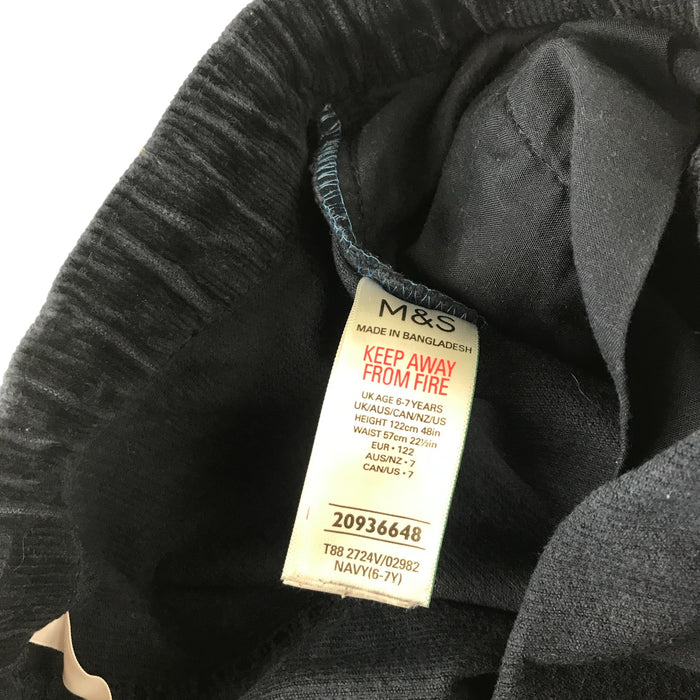 M&S 6-7 years navy corduroy trousers