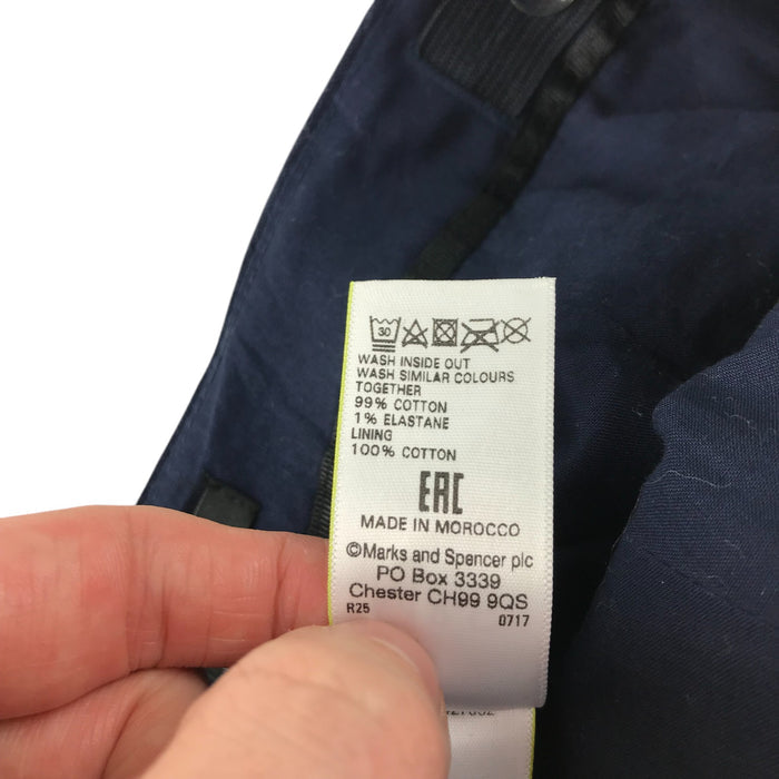 M&S 9-10 years navy velvet with gold trim shorts