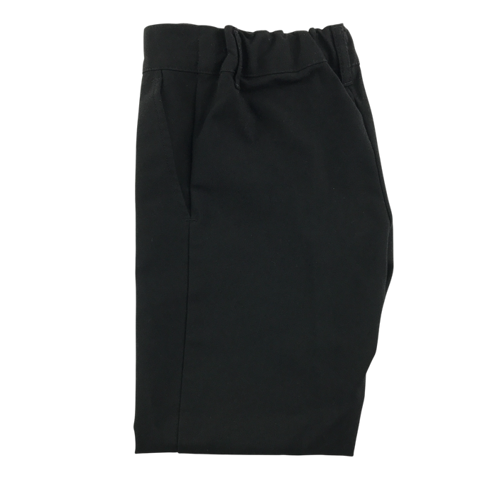 M&S boys black adjustable waist school trousers
